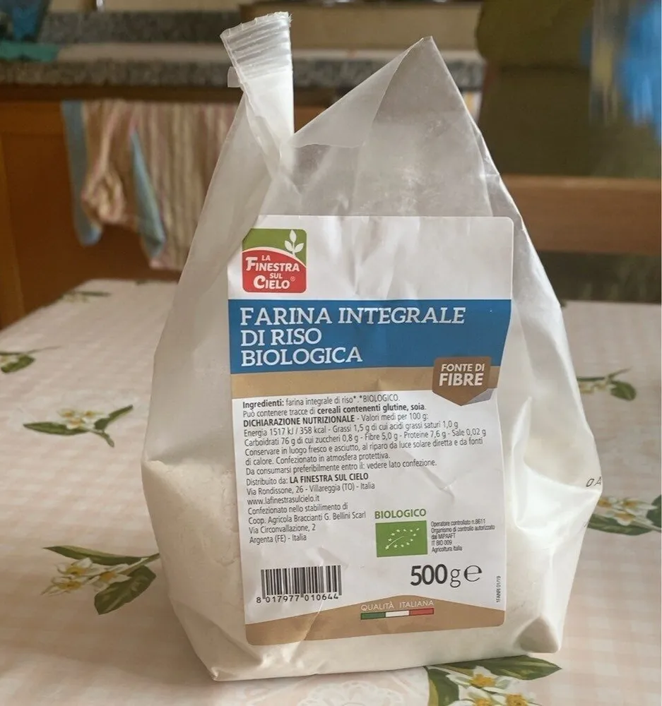 Farina integrale di riso biologica