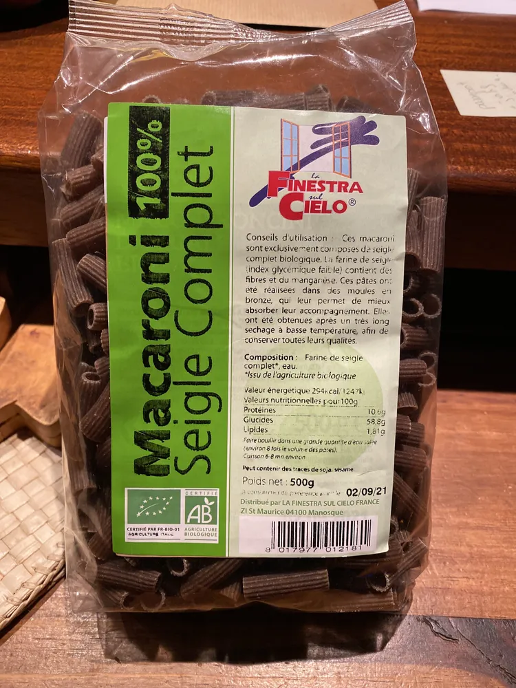Macarrones Centeno 100% Bio 500G La Fin