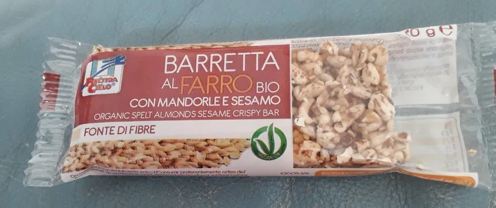 Barreta al farro bio con mandorle e sesamo