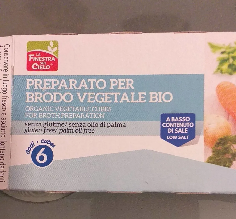 Preparato per brodo vegetale