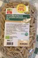 Maccheroncini di avena integrale bio