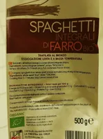 Spaghetti 100% Epeautre Complet 500G Grosse Bio