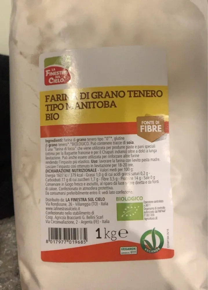 farina di grano tenero tipo manitoba bio