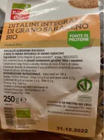 Ditalini integrali di grano saraceno bio