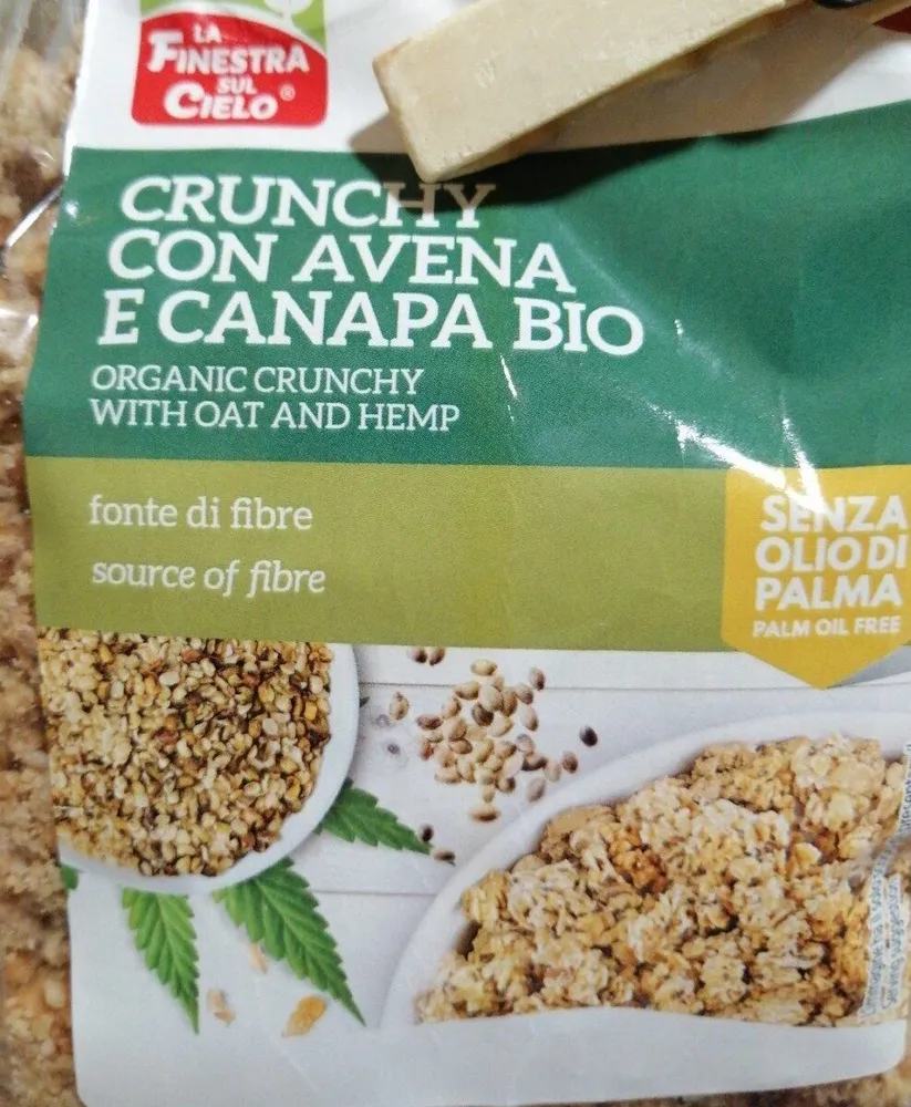 Crunchy con Avena e canapa bio