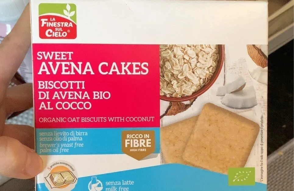 Sweet avena crackers