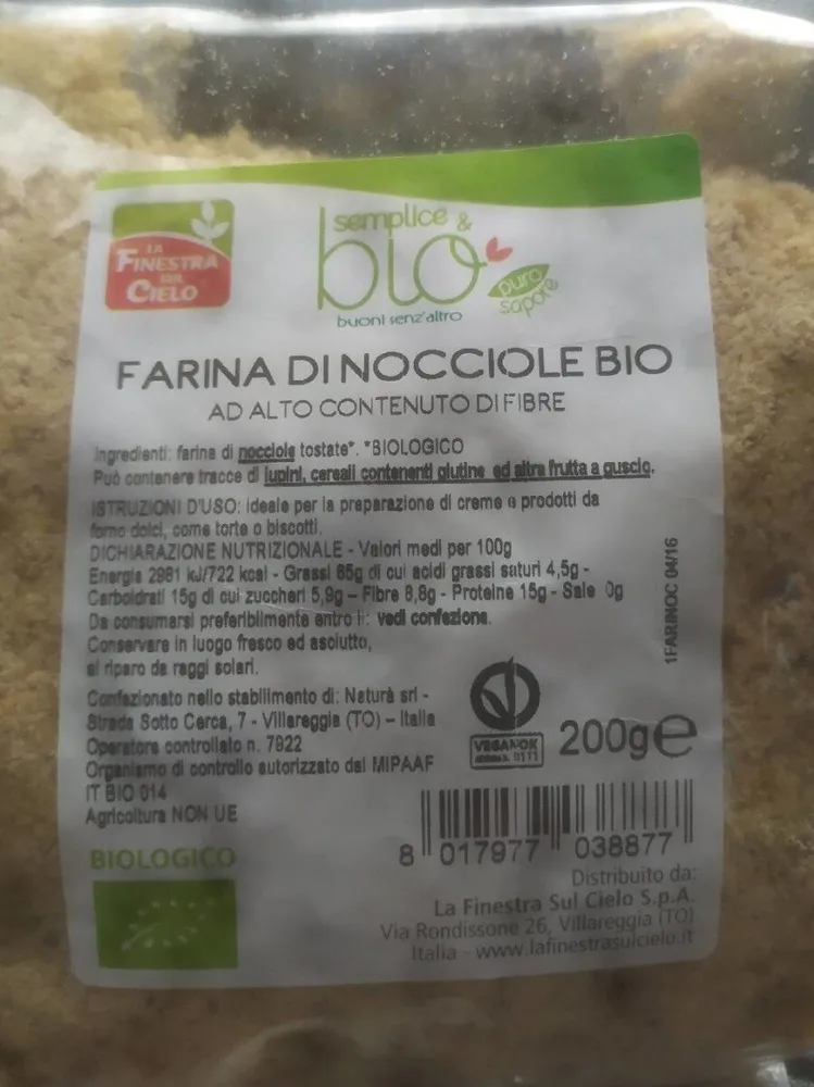 Farina nocciole Bio