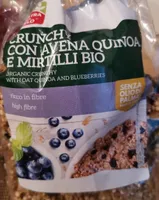 Crunchy con avena quinoa e mirtilli bio