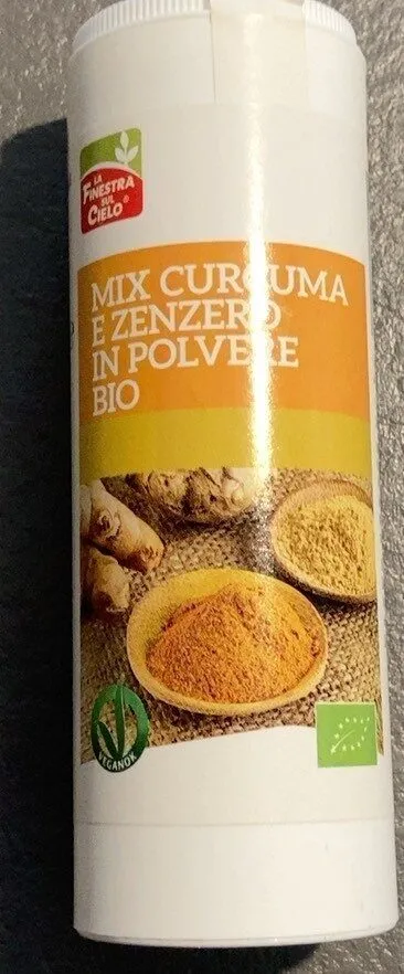 Mix curcuma e zanzero in polvere bio