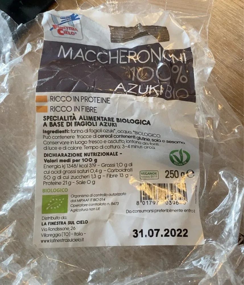 Maccheroni azuki