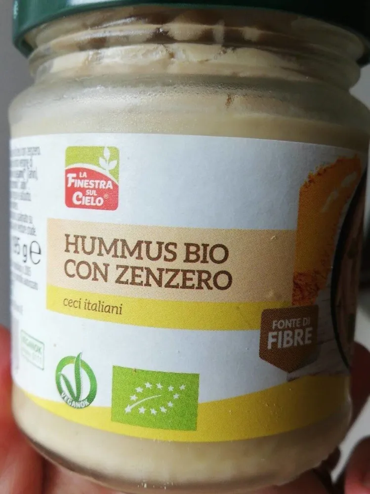 Hummus bio con zenzero