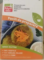 Preparato per burger piselli e carote BIO