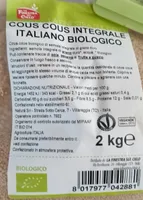 Cous cous integrale italiano biologico