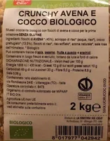 Crunchy Avena e Cocco Biologico