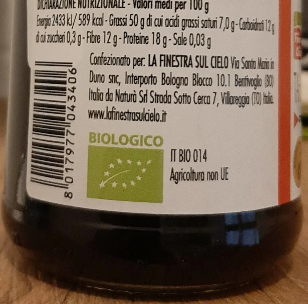 Tahin nero bio