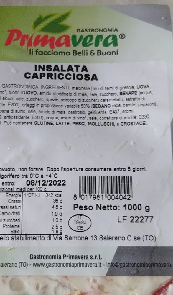 Insalata capricciosa