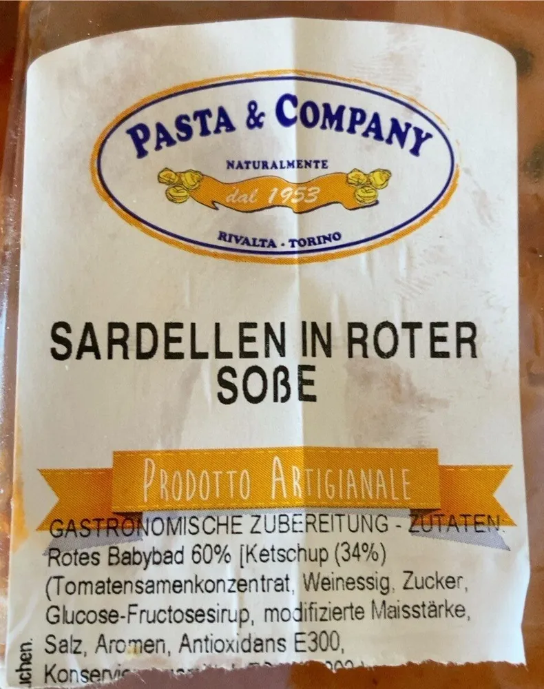 Sardellen in roter sobe