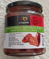 Pomodorini datterini rossi semi secchi in olio
