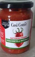 Dolci metà di datterino rosso