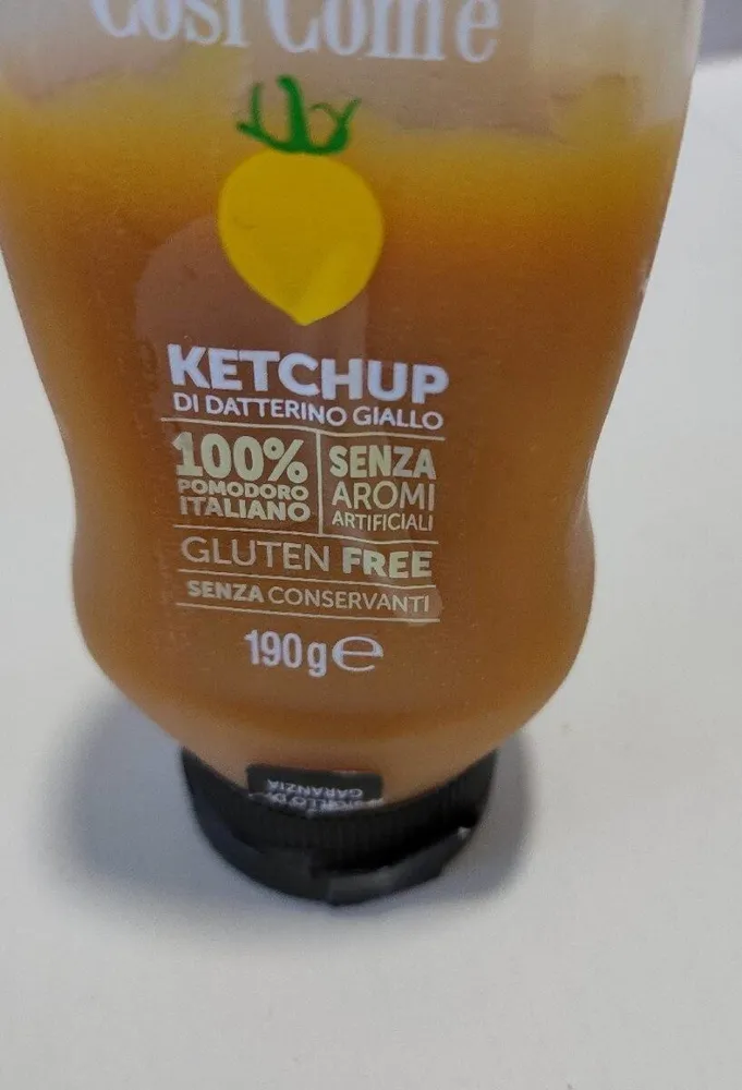 Ketchup di datterini giallo