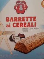 Barrette ai cereali cioccolato fondente e cocco