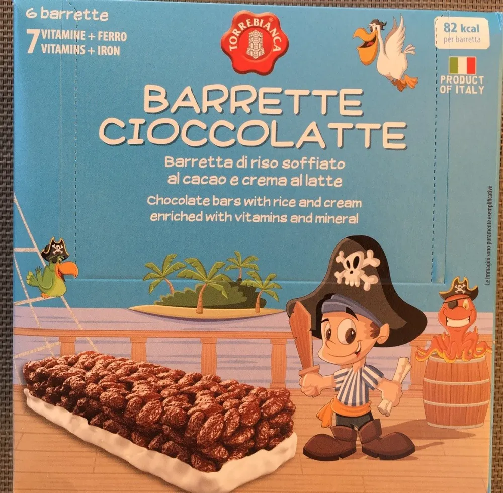 Barrette cioccolatte
