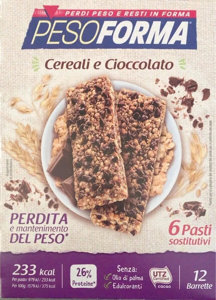 Barretta cereali e cioccolato
