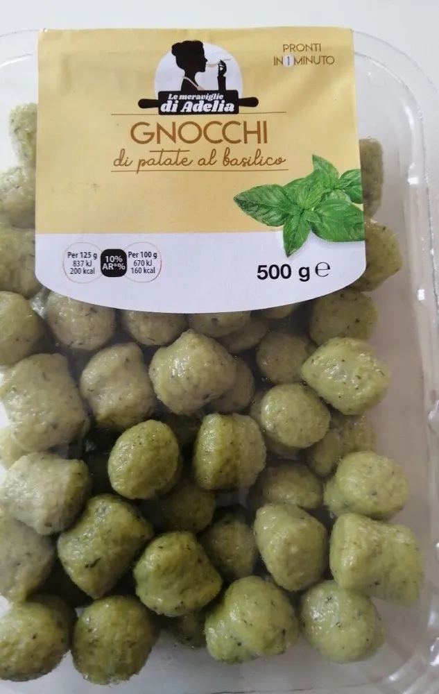 Gnocchi di patate al basilico