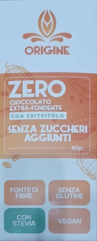 Zero cioccolato extra fondente con eritritolo