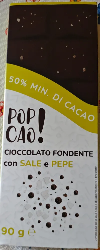Cioccolato fondente con sale e pepe