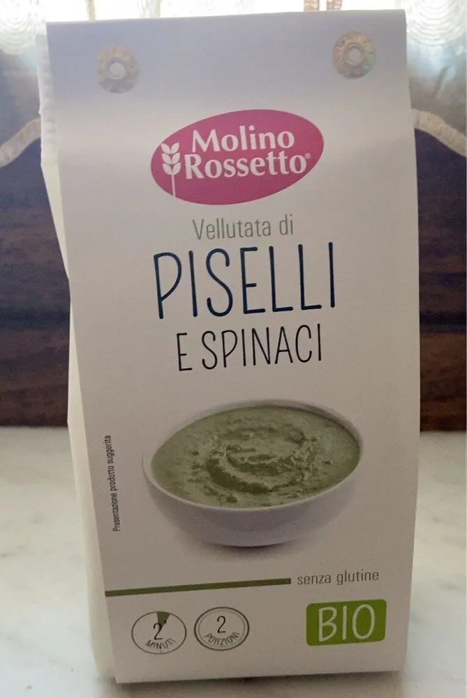 Vellutata di piselli e spinaci