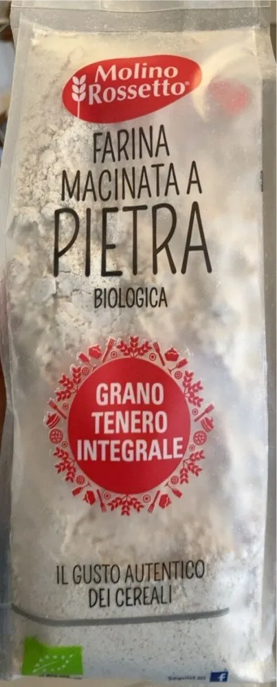 Farina integrale di grano tenero macinata a pietra biologica
