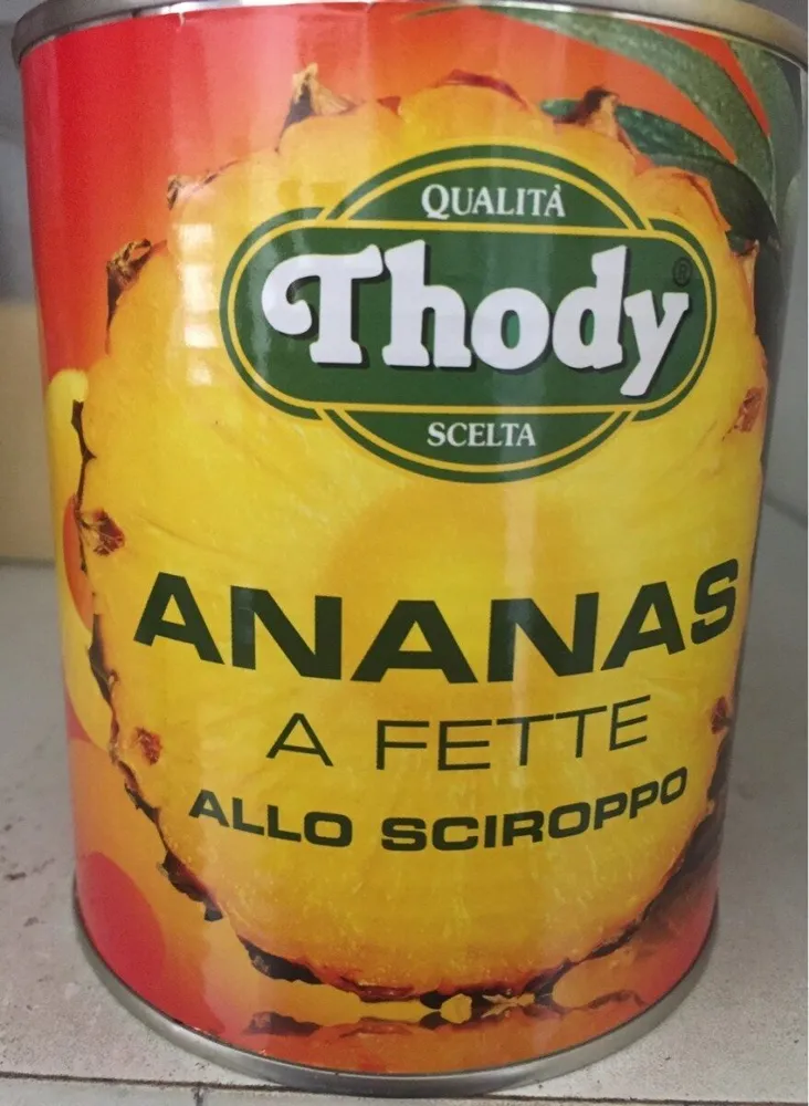 Ananas a fette allo sciroppo