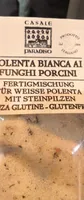 Polenta bianca si funghi porcini