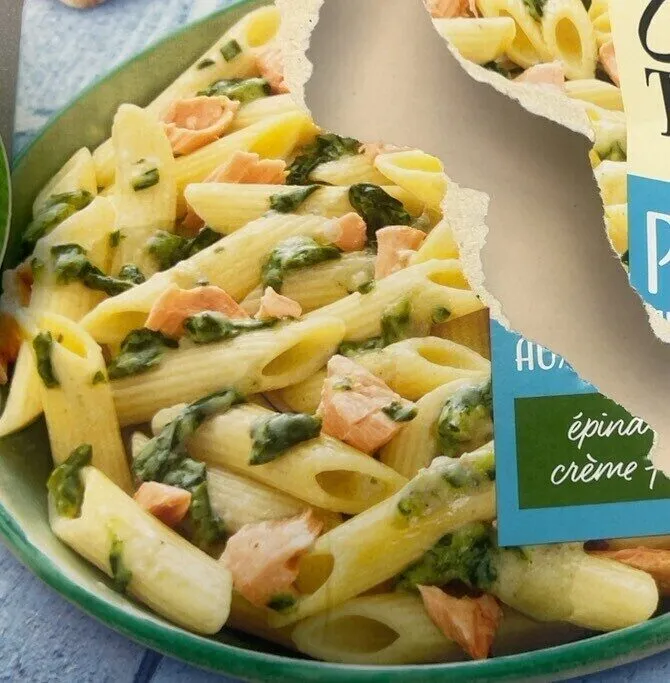 Penne aux deux saumons