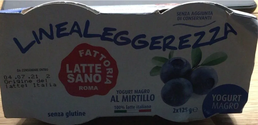 Yogurt magro al mirtillo