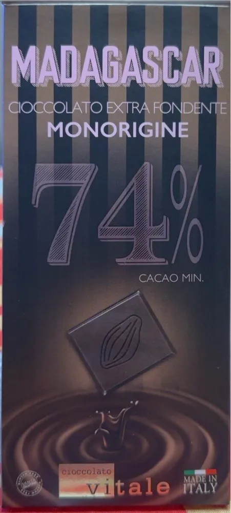 Madagascar cioccolato extra fondente 74%