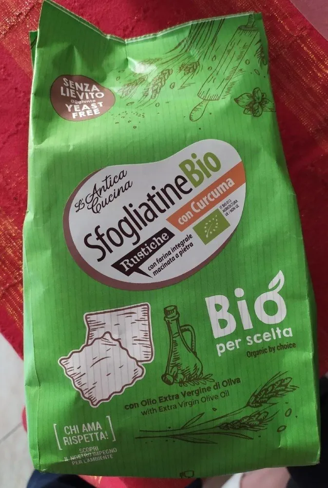 Sfogliatine bio rustiche con curcuma