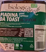 Piadina da toast grano Cappelli 12 spicchi