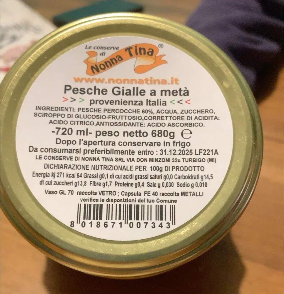 Pesche gialle a meta’