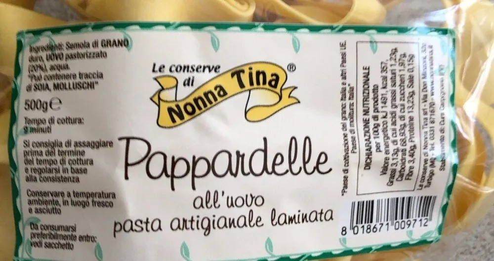 Pappardelle all’uovo