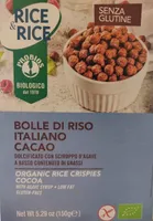 Bolle di riso italiano cacao