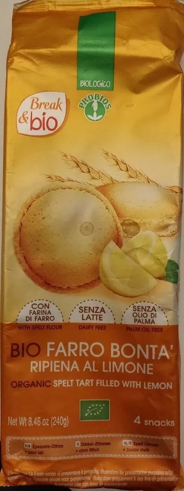Bio farro bonta' ripiena al limone
