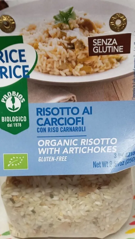 Rissoto al carciofi"alcachofa"