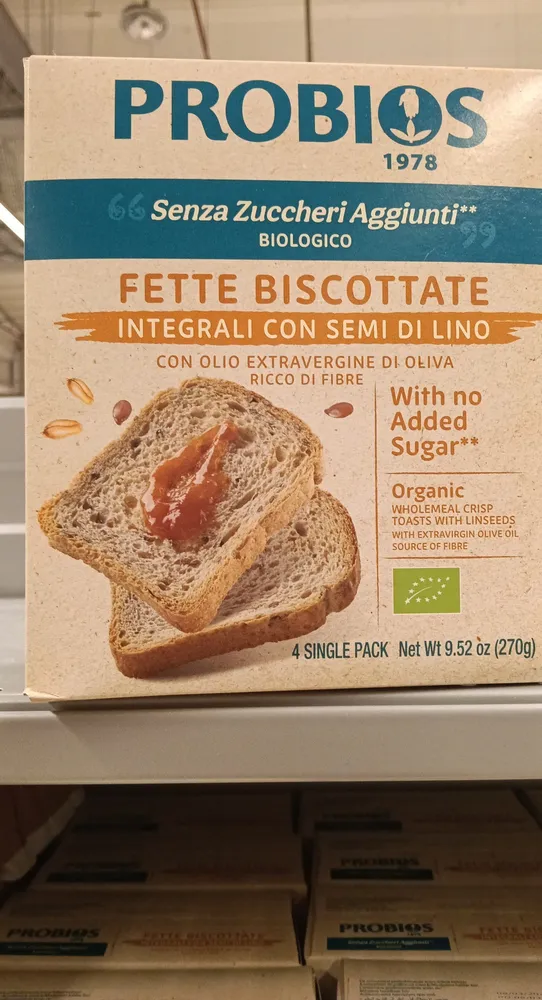 Fette Biscottate Integrali E Semi Di Lino