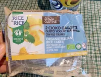2 cioko gallette gusto yogurt e arancia con riso italiano