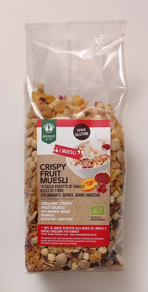 Crispy fruit muesli