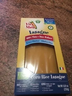 Lasagne 100% mais e riso italiani