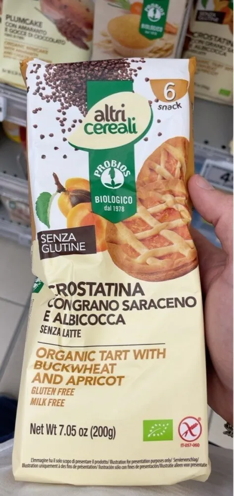 Crostatina Trigo Sarraceno Y Albaricoque Bio 200G (6X33,4G)