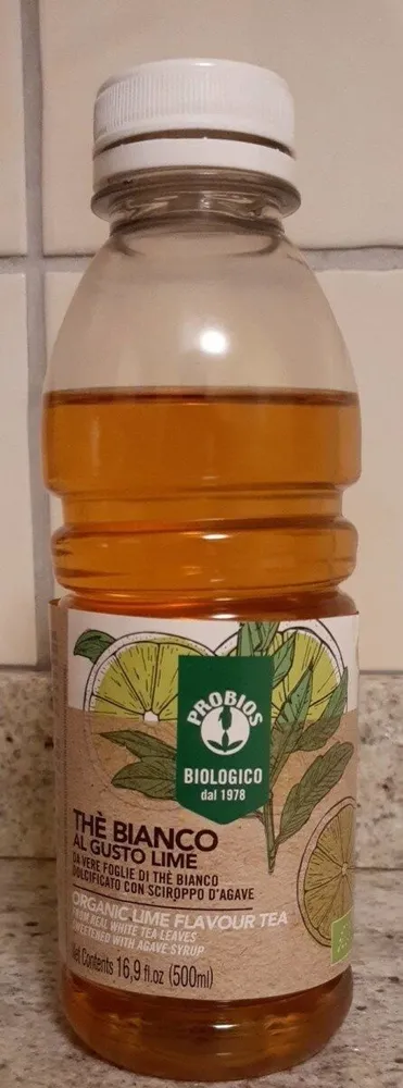 Thè bianco al gusto lime